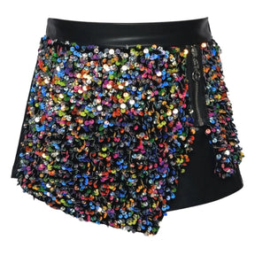 SEQUIN SKORT (SKIRT W/ SHORTS) (PREORDER) - SARA SARA