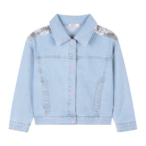 SEQUIN SUN DENIM JACKET (PREORDER) - BILLIEBLUSH