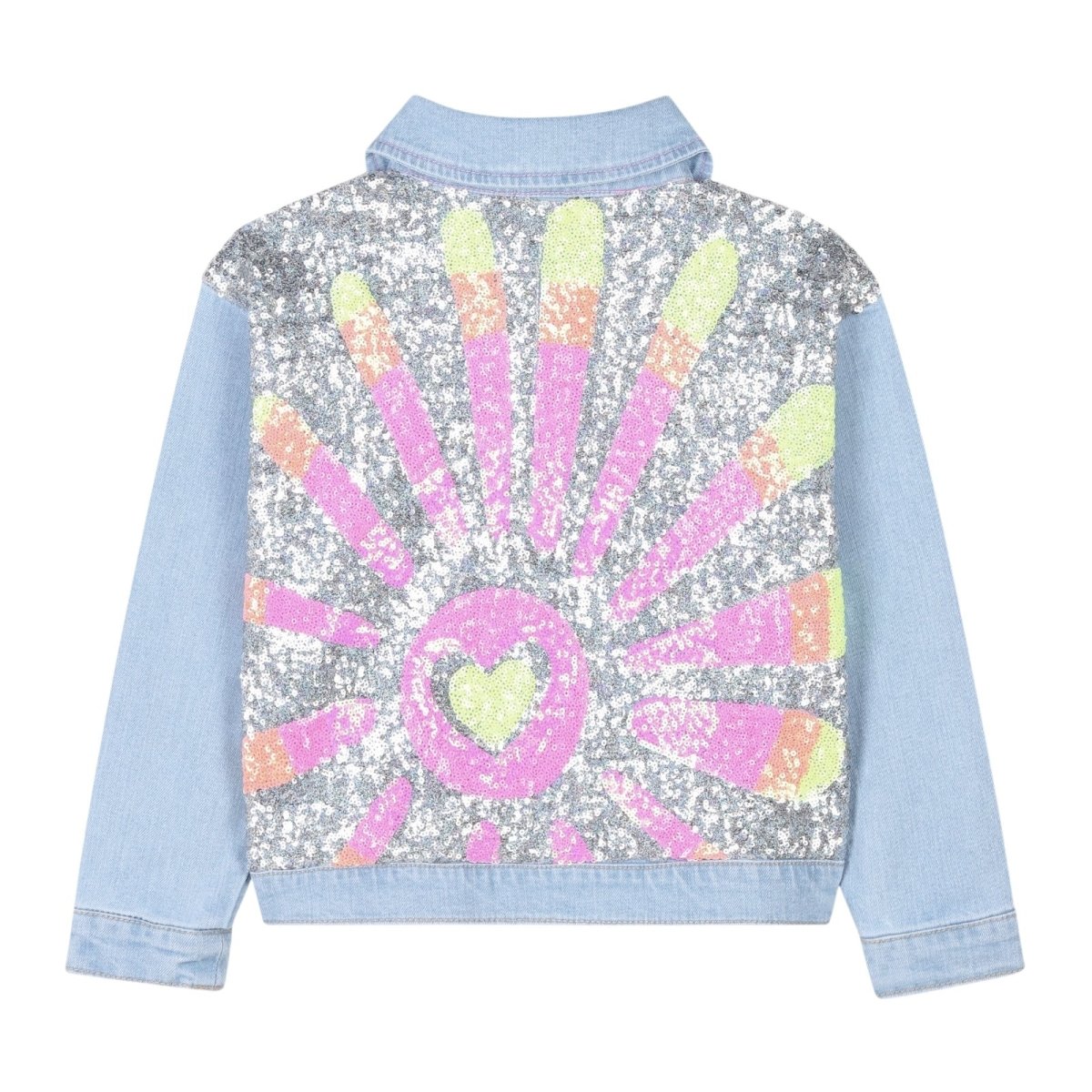 SEQUIN SUN DENIM JACKET - JACKETS