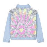 SEQUIN SUN DENIM JACKET (PREORDER) - BILLIEBLUSH