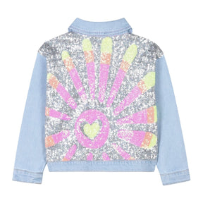 SEQUIN SUN DENIM JACKET (PREORDER) - BILLIEBLUSH