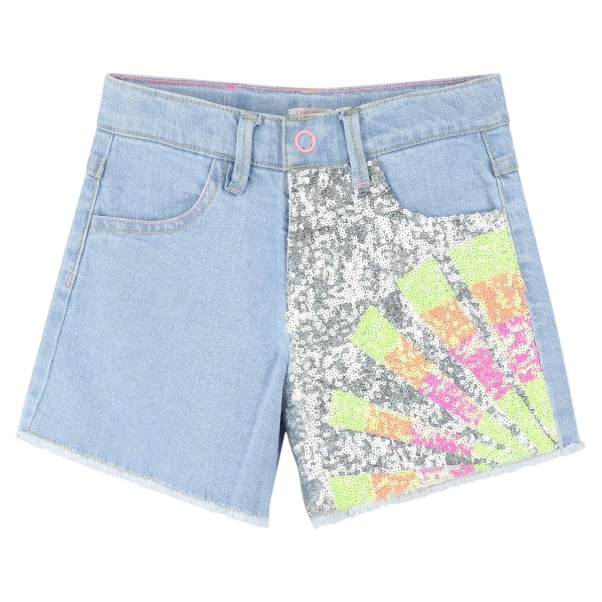 SEQUIN SUN DENIM SHORTS (PREORDER) - BILLIEBLUSH