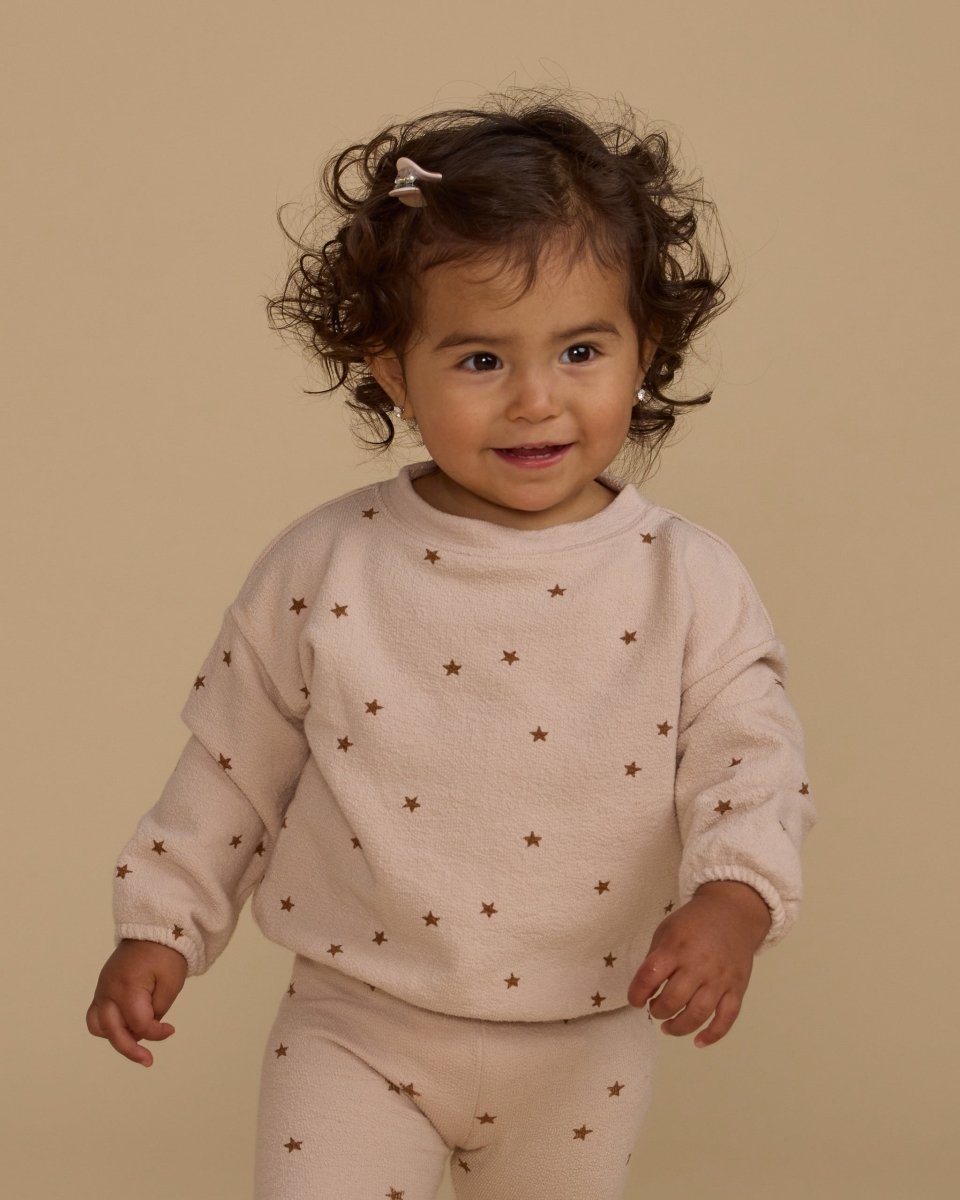 SHELL STARS SPONGEY KNIT SWEATSHIRT AND LEGGINGS SET - RYLEE + CRU