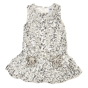 SHIMMER SEQUIN BOW DRESS - LOLA AND THE BOYS