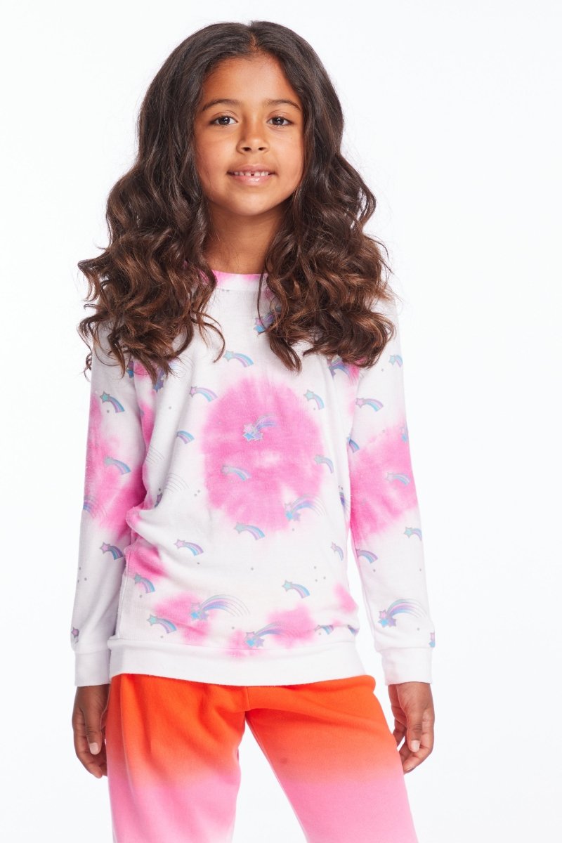 SHOOTING STAR TIE DYE SWEATSHIRT (PREORDER) - CHASER KIDS