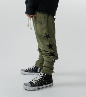 SIDE STARS SWEATPANTS (PREORDER) - NUNUNU