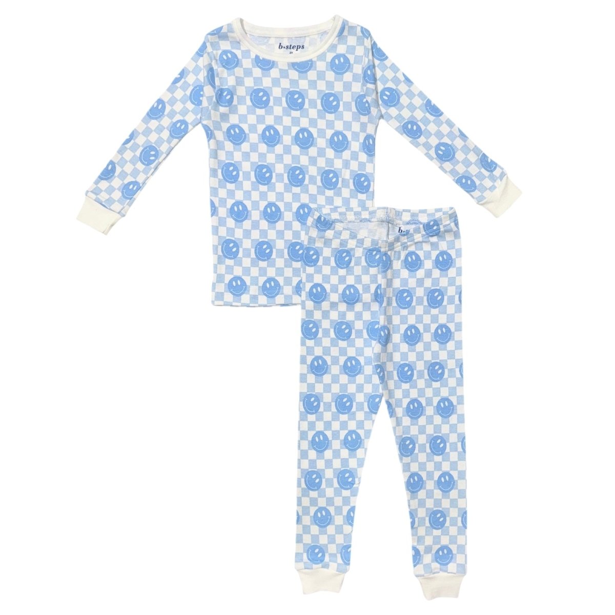 SMILE CHECKERED PJS - PAJAMAS