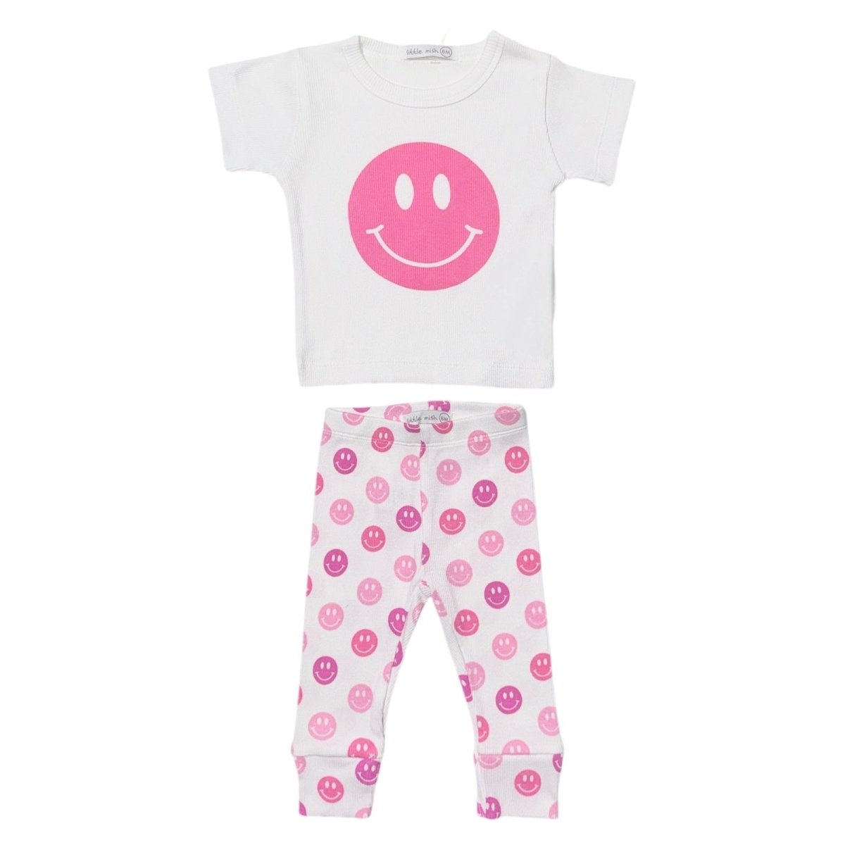 SMILEY FACE TSHIRT AND LEGGINGS SET - MISH MISH