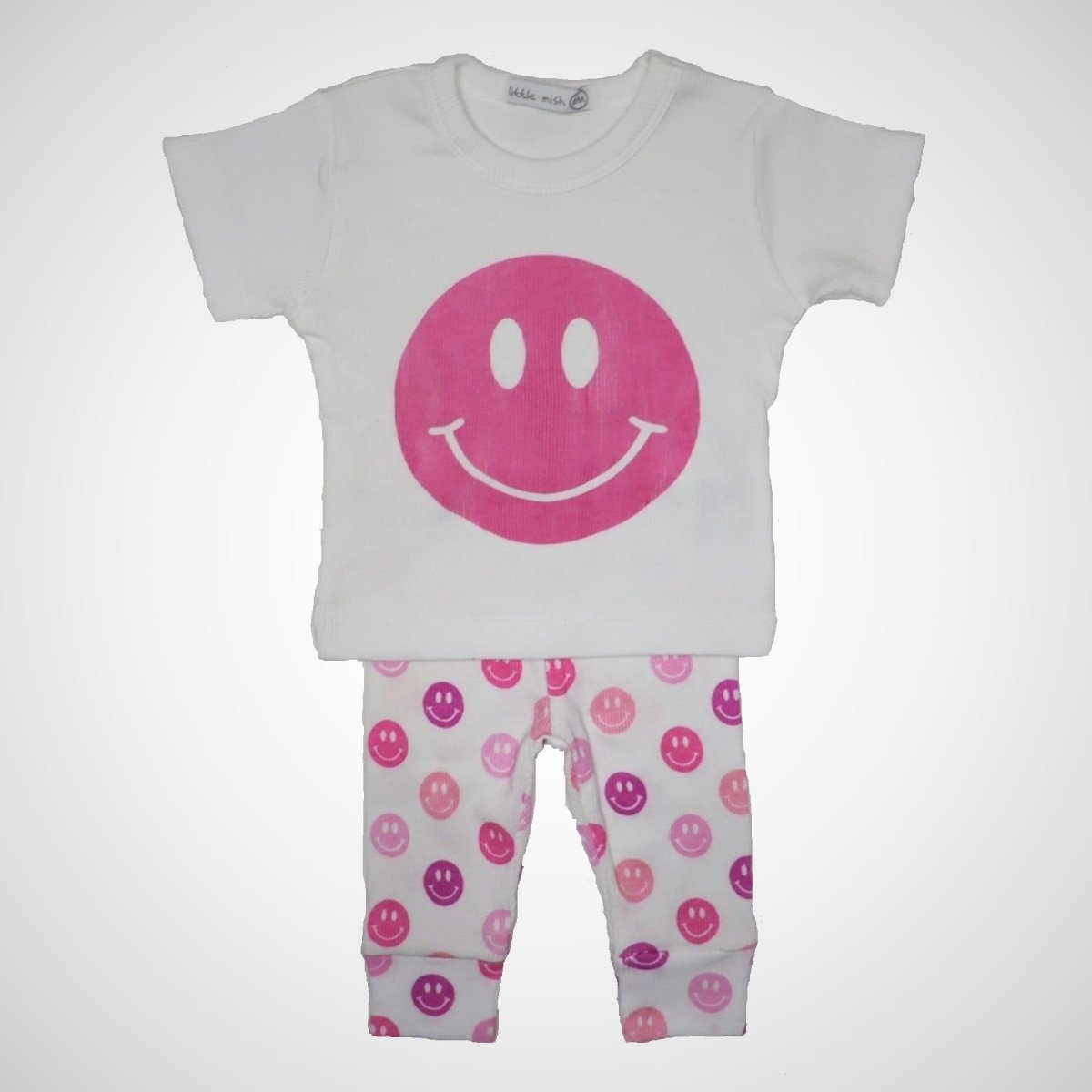 SMILEY FACE TSHIRT AND LEGGINGS SET (PREORDER) - MISH MISH