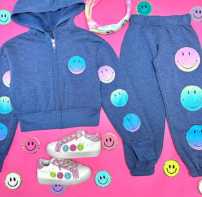 SMILEY FACE ZIP UP HOODIE - FIREHOUSE