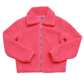 SMILEY NEON SHERPA JACKET (PREORDER) - MIA NEW YORK