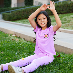 SMILEY TSHIRT AND LEGGINGS SET - SET