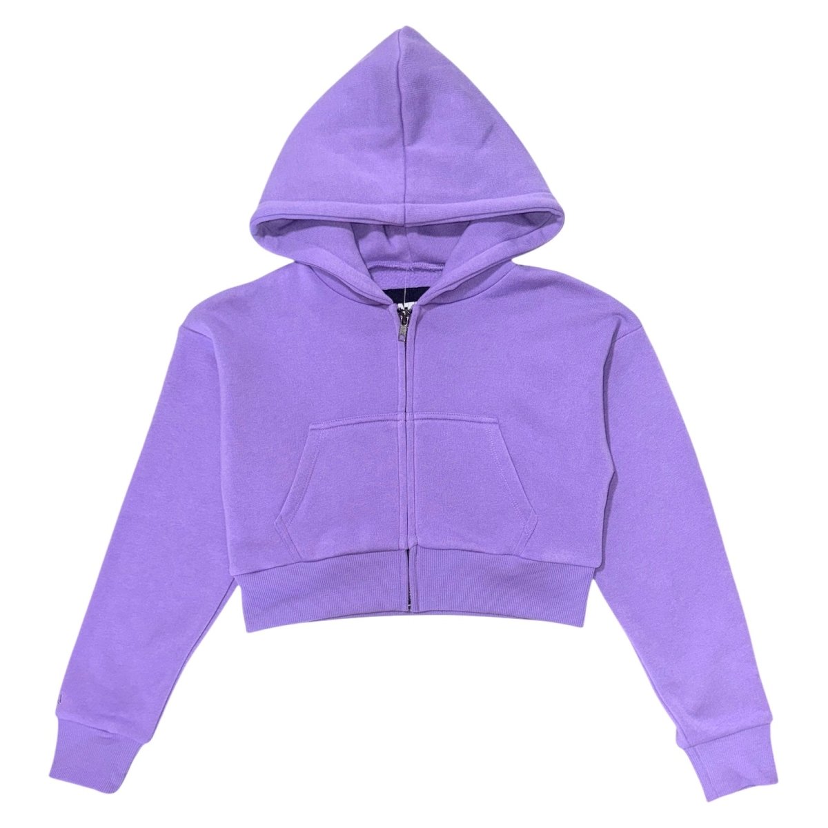 SO VIOLET DYLAN ZIP UP CROP HOODIE - KATIE J NEW YORK