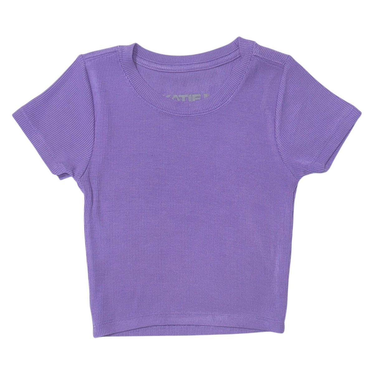 SO VIOLET LIVI RIBBED TSHIRT - SHORT SLEEVE TOPS