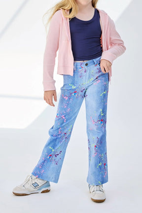 SPLATTER DENIM PANTS - TEREZ