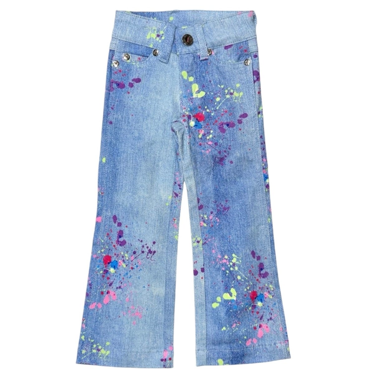 SPLATTER DENIM PANTS - PANTS