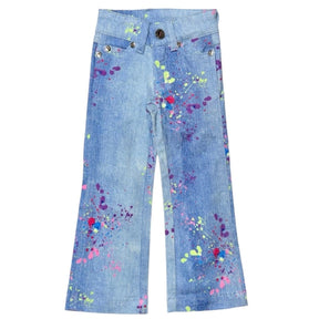 SPLATTER DENIM PANTS - TEREZ