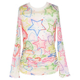 SPRAY PAINT MESH TOP (PREORDER) - SARA SARA