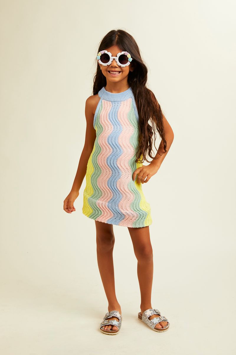 ST BARTH SWIRL CROCHET DRESS - DRESSES