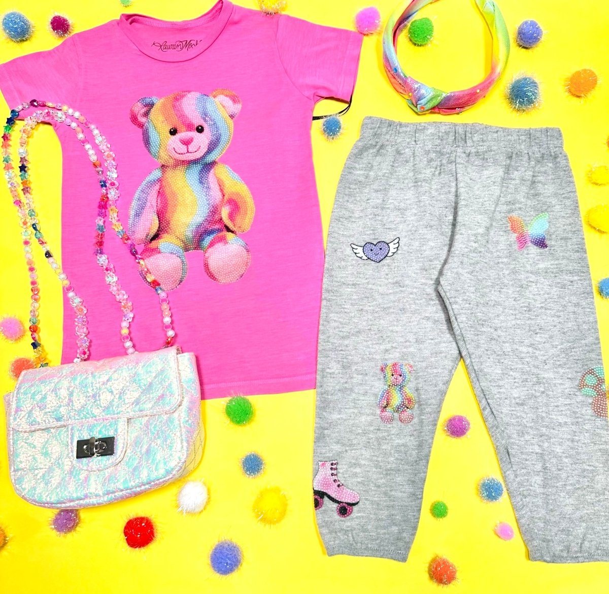 STICKER BEANS SWEATPANTS - LAUREN MOSHI