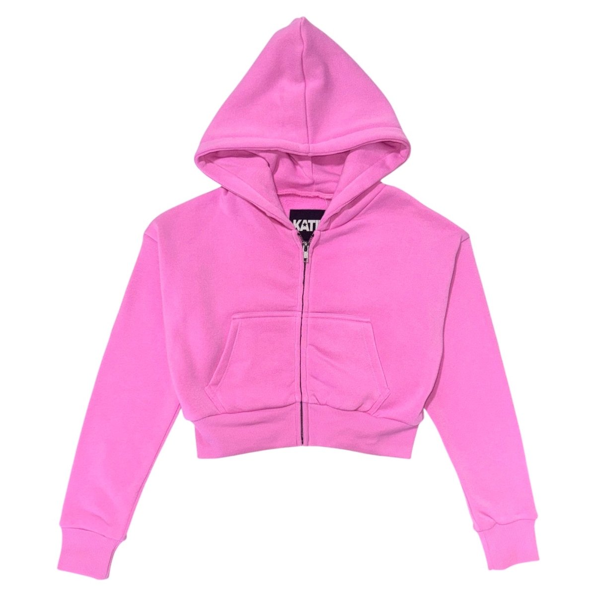 SUMMER ROSE DYLAN ZIP UP CROP HOODIE - KATIE J NEW YORK