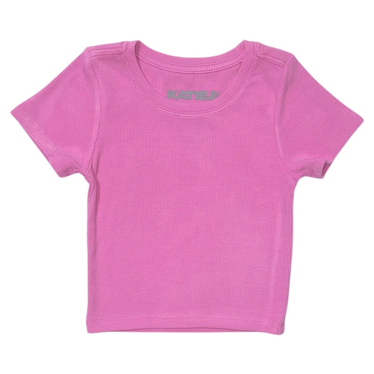 SUMMER ROSE LIVI RIBBED TSHIRT - SHORT SLEEVE TOPS