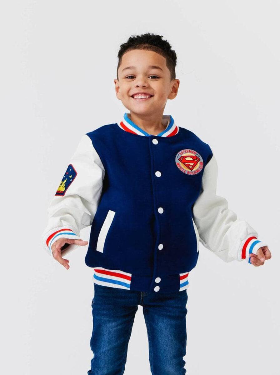 SUPERMAN PLEATHER BOMBER JACKET (PREORDER) - LOLA AND THE BOYS