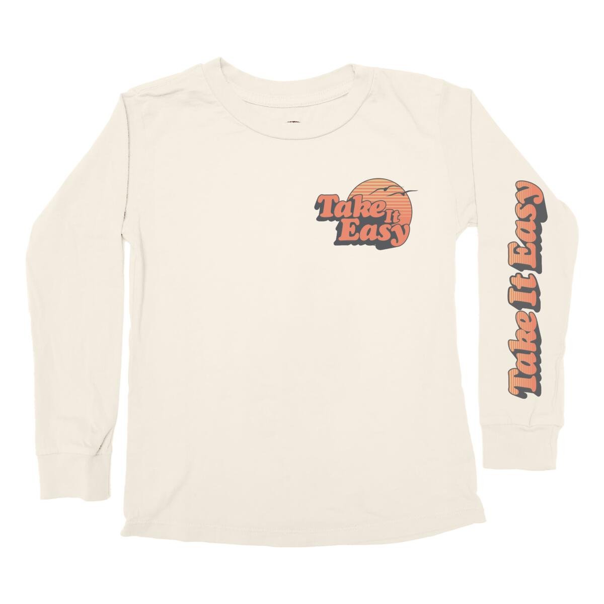 TAKE IT EASY LONG SLEEVE TSHIRT (PREORDER). - TINY WHALES