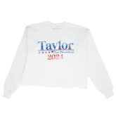 TAYLOR FOR PRESIDENT CROP SWEATSHIRT - PRINCE PETER