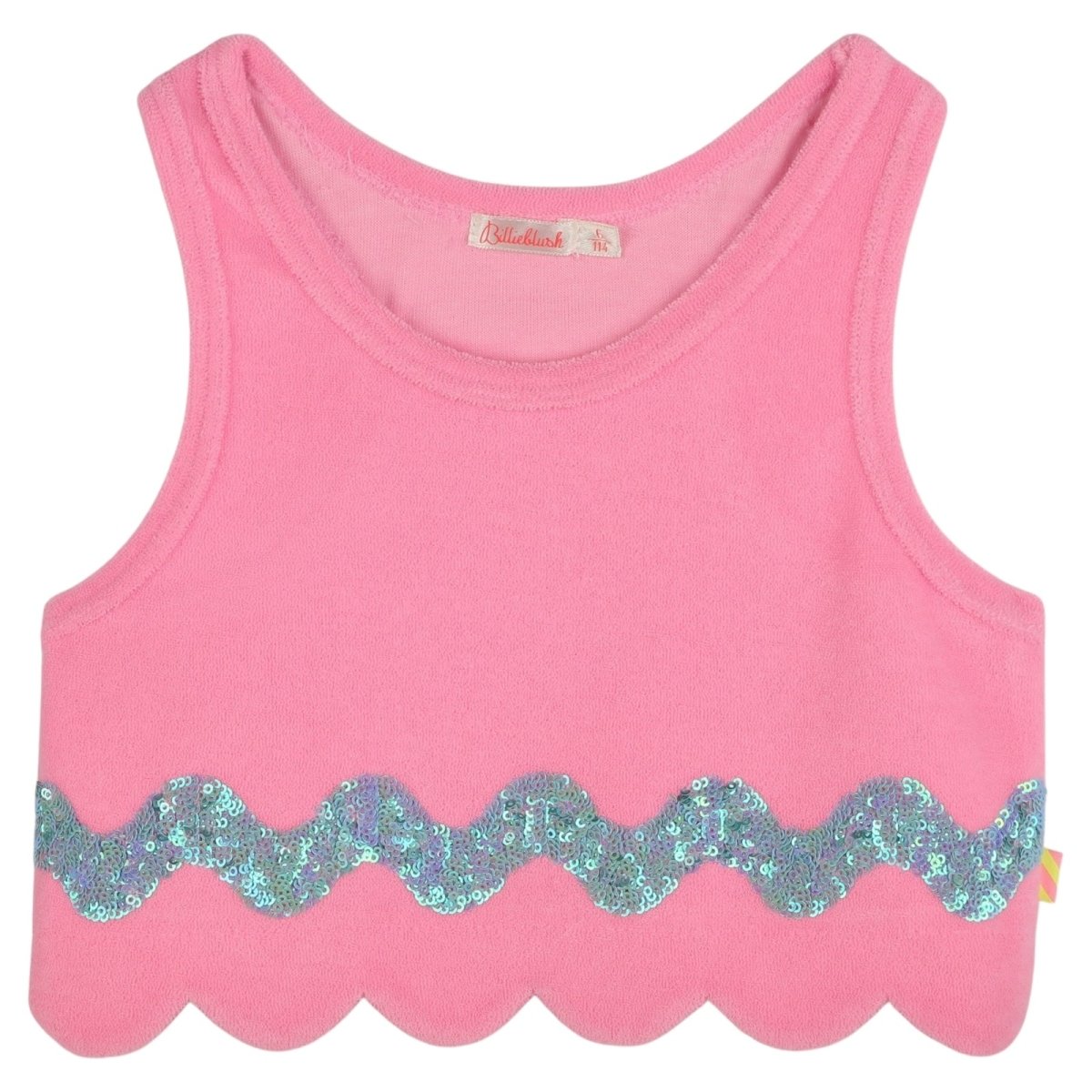 TERRY SCALLOP TANK TOP - TANK TOPS