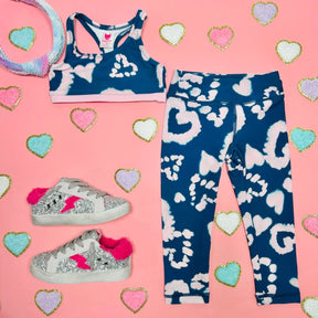 TIE DYE HEARTS SOUL SPORTS BRA TOP - MUNSTER KIDS