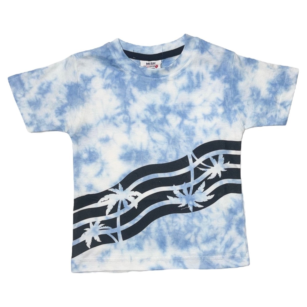 TIE DYE PALM TREES TSHIRT - SHORT SLEEVE TOPS