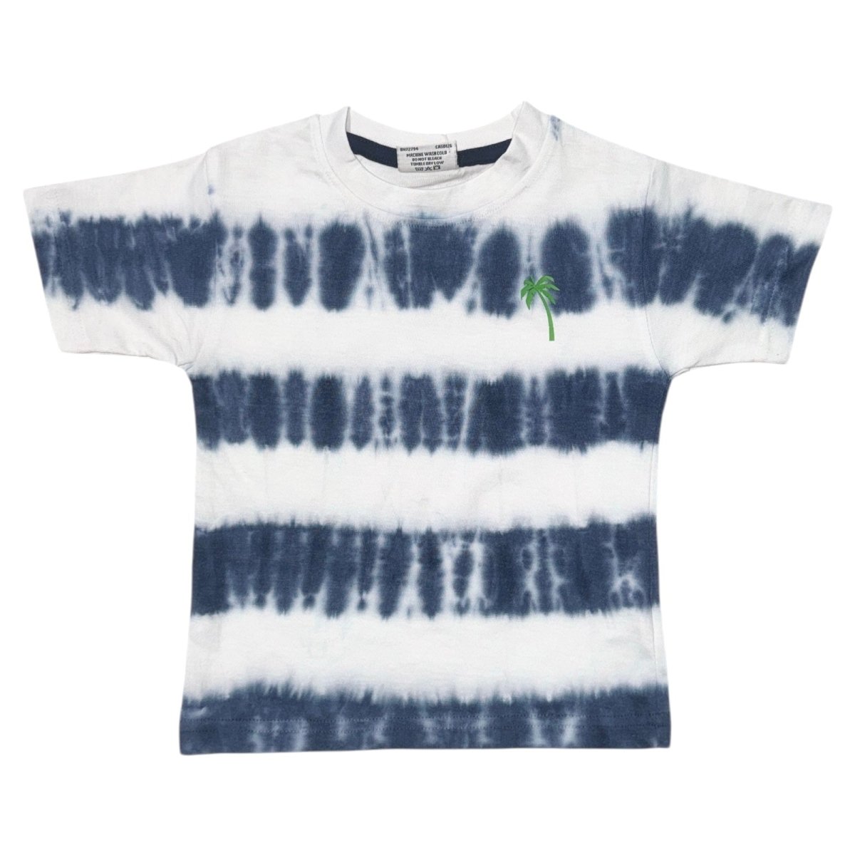 TIE DYE STRIPE ZIP TSHIRT - SHORT SLEEVE TOPS