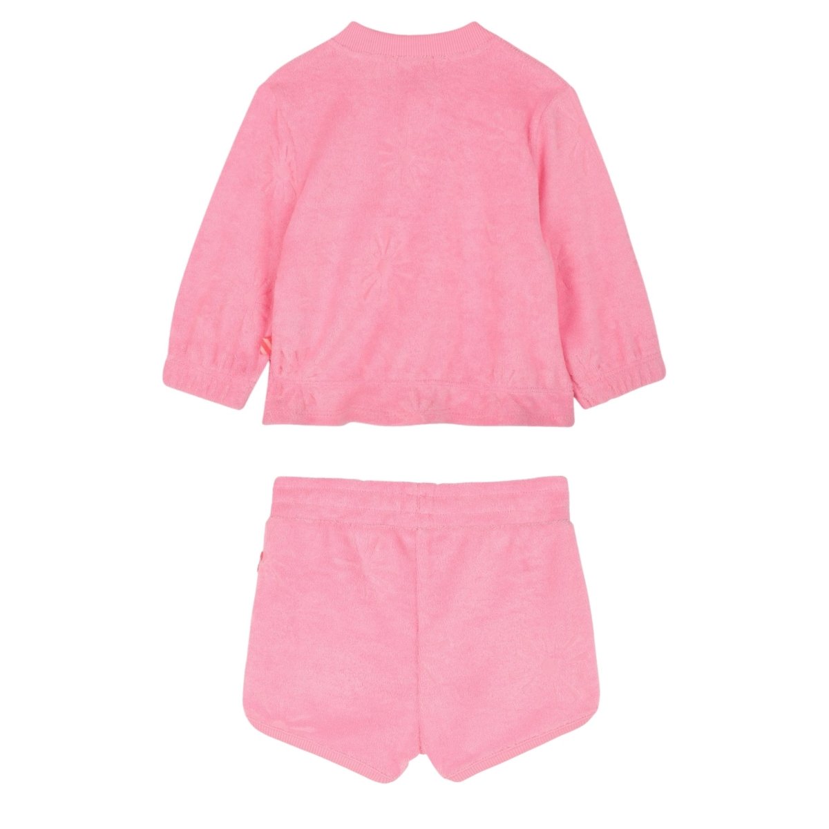 TOWEL ZIP UP JACKET AND SHORTS SET - SET