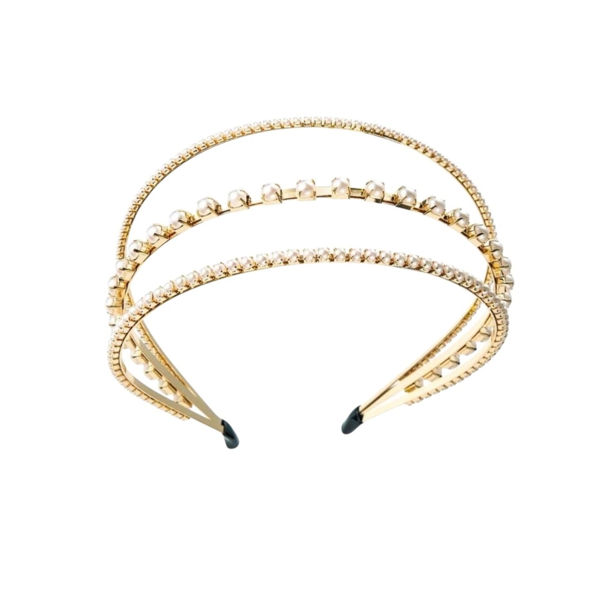 TRIPLE PEARL METALLIC HEADBAND (PREORDER) - FUN FETY