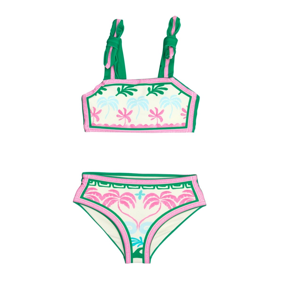 TROPICAL PALM LITTLE STELLA AND JANIE TWO PIECE BIKINI - TWO PIECE BIKINI