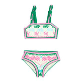 TROPICAL PALM LITTLE STELLA AND JANIE TWO PIECE BIKINI - TWO PIECE BIKINI