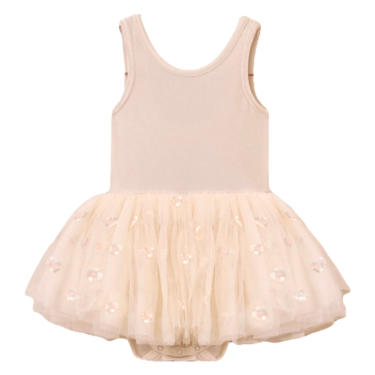 TULLA SEQUIN HEARTS TUTU DRESS - DRESSES