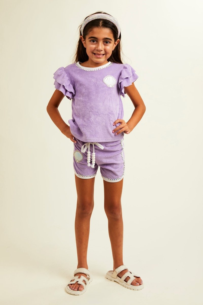 TURKS SEASHELL TOP AND SHORTS SET - MINI DREAMERS