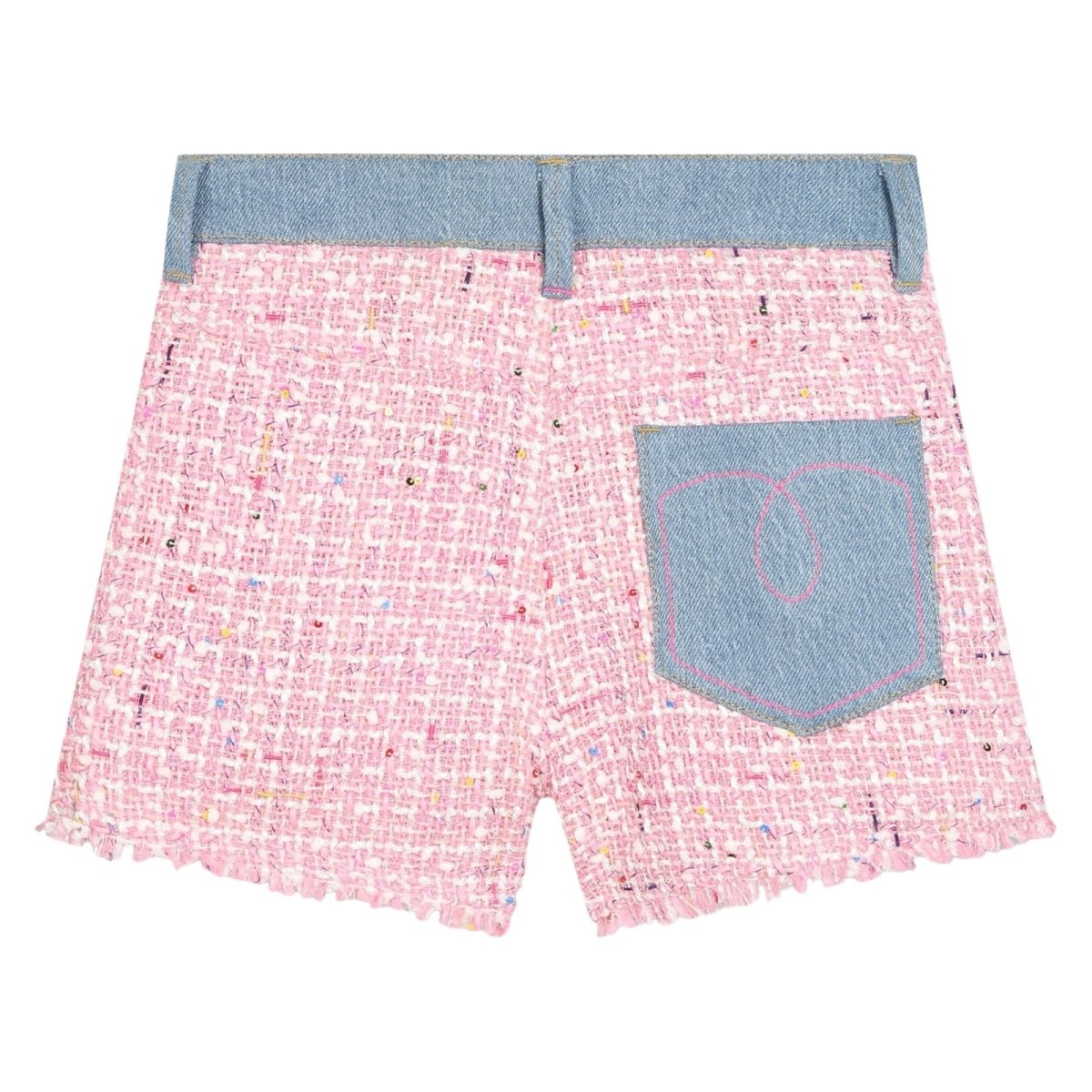 TWEED SHORTS W/ DENIM TRIM (PREORDER) - BILLIEBLUSH