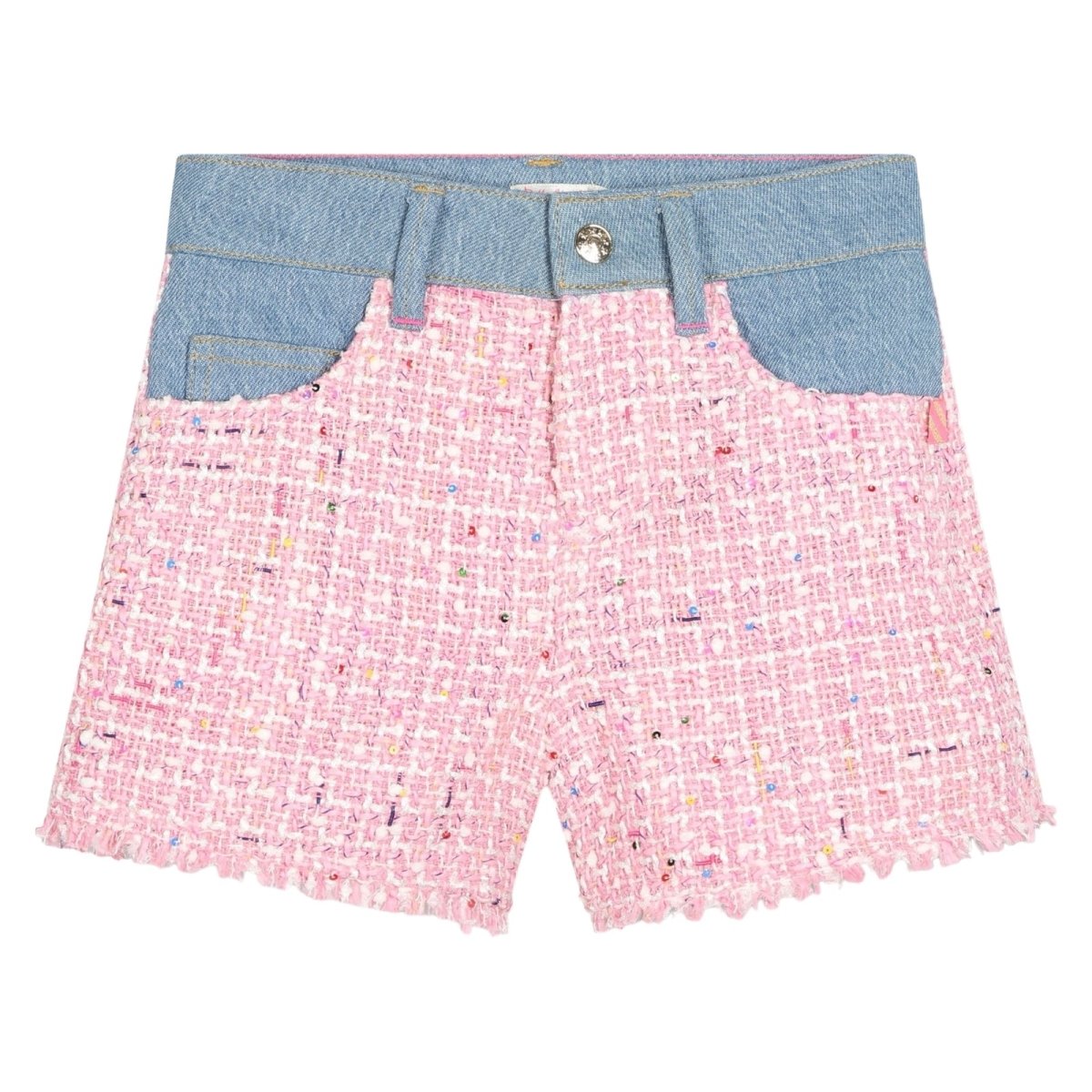 TWEED SHORTS W/ DENIM TRIM (PREORDER) - BILLIEBLUSH