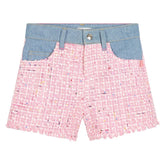 TWEED SHORTS W/ DENIM TRIM (PREORDER) - BILLIEBLUSH