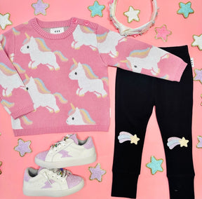 UNICORN KNIT SWEATER - HUXBABY