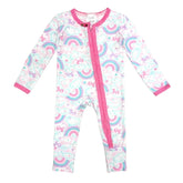 UNICORN RAINBOW ZIP FOOTIE - ESME