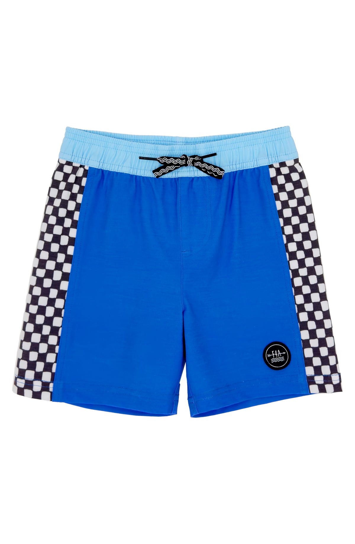 CHECK MATE CHECKERED SWIM TRUNKS