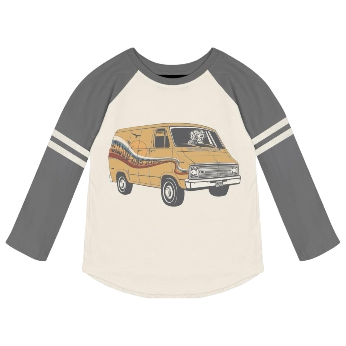 VANTASTIC LONG SLEEVE RAGLAN TSHIRT (PREORDER) - TINY WHALES