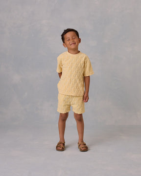 WAVES TERRY RELAXED TSHIRT AND SHORTS SET - RYLEE + CRU