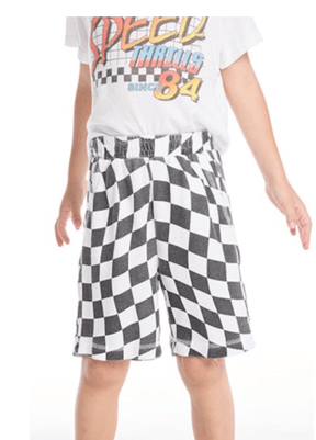 WAVY CHECKERED SHORTS (PREORDER) - CHASER KIDS