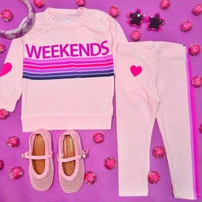 WEEKEND STRIPE SWEATSHIRT - CHASER KIDS