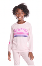 WEEKEND STRIPE SWEATSHIRT (PREORDER) - CHASER KIDS